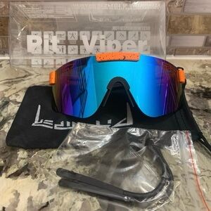 ❇️V25 Pit Style Polarized Sunglasses Driving Sports Outdoor, Viper Theme